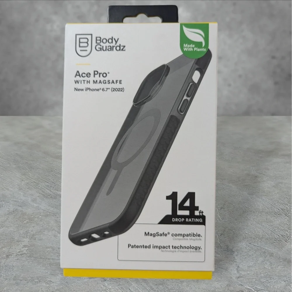 Body Guardz Ace Pro MagSafe Case For Apple iPhone 6.7‎ 2022 (14 Plus) Black A8